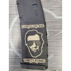 AR-15 BLACK ABE LINCOLN FOUR SCORE 30 ROUND MAGPUL PMAG