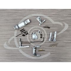 AR-15 DISTRESSED WHITE CERAKOTE EHANCED 6 PIECE LPK ( lower parts kit )