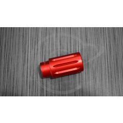 AR15 RED ANODIZE FLASH CAN BLAST FORWARD muzzle break
