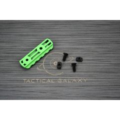 AR-15 PARAKEET GREEN CERAKOTE 2 1/2" 5 SLOT MLOK RAIL SECTION