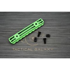 AR-15 PARAKEET GREEN CERAKOTE 4" 9 SLOT MLOK RAIL SECTION