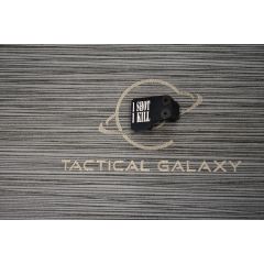 AR15 BLACK ENGRAVED 2 PC EXTENDED MAGAZINE BUTTON- 1 SHOT 1 KILL