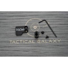 AR15 BLACK ENGRAVED 2 PC EXTENDED MAGAZINE BUTTON-WE THE PEOPLE