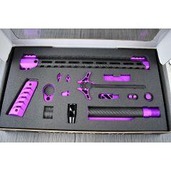 AR15 CARBON FIBER Blood Moon Purple Anodized Timber Creek Complete Enforcer Kit