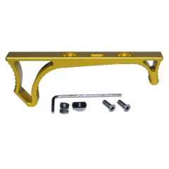 AR15 GOLD ANODIZED ALUMINUM Curved Fore Grip M-lok