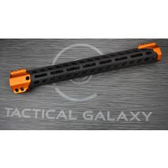 AR15 ORANGE ANODIZED CARBON FIBER ENFORCER 15 INCH HAND GUARD RAIL