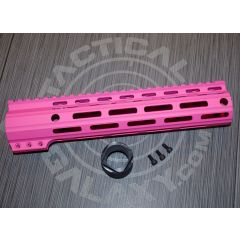 AR15 PINK Cerakote 10" Clamp on MLOK Handguard ( AR15 Rail )