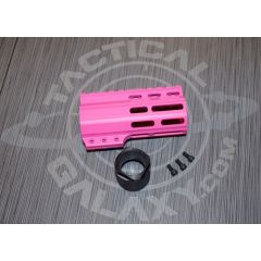 AR15 PINK Cerakote 4" Clamp on MLOK Handguard ( AR15 Rail )