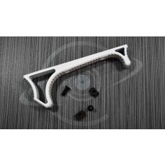 AR15 WHITE CERAKOTE ALUMINUM Curved Fore Grip M-lok