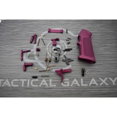 BLACK CHERRY CERAKOTE OEM COMPLETE MIL-SPEC LOWER PART KIT WITH PISTOL GRIP ( LPK )