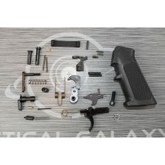 BLACK OEM complete mil-spec lower part kit with pistol grip ( LPK )