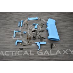 BLUE RASPBERRY Cerakote OEM complete mil-spec lower part kit with pistol grip ( LPK )