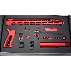 AR15 RED ANODIZED TIMBER CREEK COMPLETE ENFORCER KIT