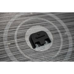 FITS GLOCK BLACK ALUMINUM 3d embossed SLIDE END PLATE  - come and take it