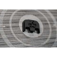 FITS GLOCK BLACK ALUMINUM 3d embossed SLIDE END PLATE  - BIOHAZARD