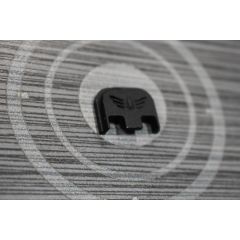 FITS GLOCK BLACK ALUMINUM 3d embossed SLIDE END PLATE  - EAGLE