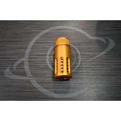 AR15 GOLD ANODIZE SLIP OVER BARREL MUZZLE BRAKE