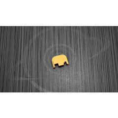 FITS GLOCK GOLD ALUMINUM SLIDE END PLATE ( blank )