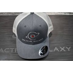 TACTICAL GALAXY GREY AND WHITE TRUCKER HAT