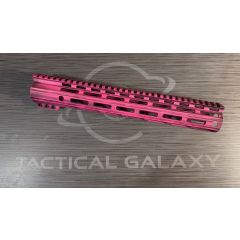 AR15 DISTRESSED PINK Cerakote 13" Clamp on MLOK Handguard ( AR15 Rail )