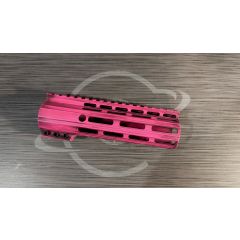 AR15 DISTRESSED PINK CERAKOTE 7" CLAMP ON MLOK HANDGUARD ( AR15 RAIL )