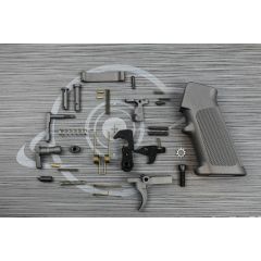 TUNGSTEN Cerakote OEM complete mil-spec lower part kit with pistol grip ( LPK )